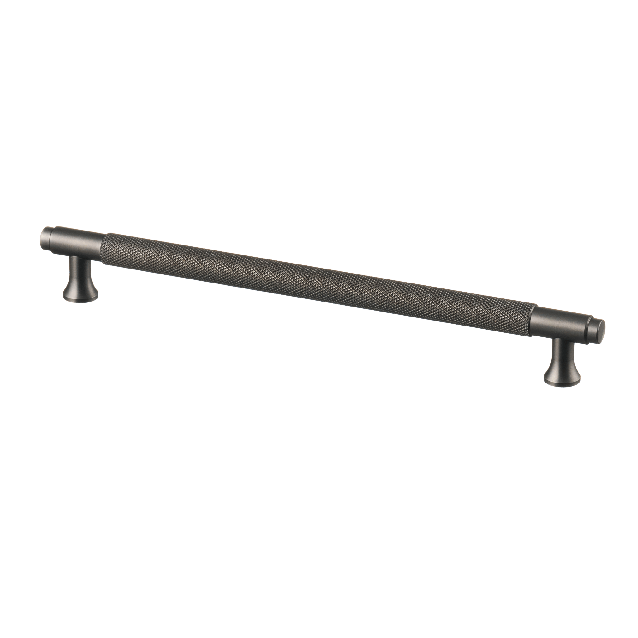 Handgreep Gun Metal - diamond cut - 224mm/256mm