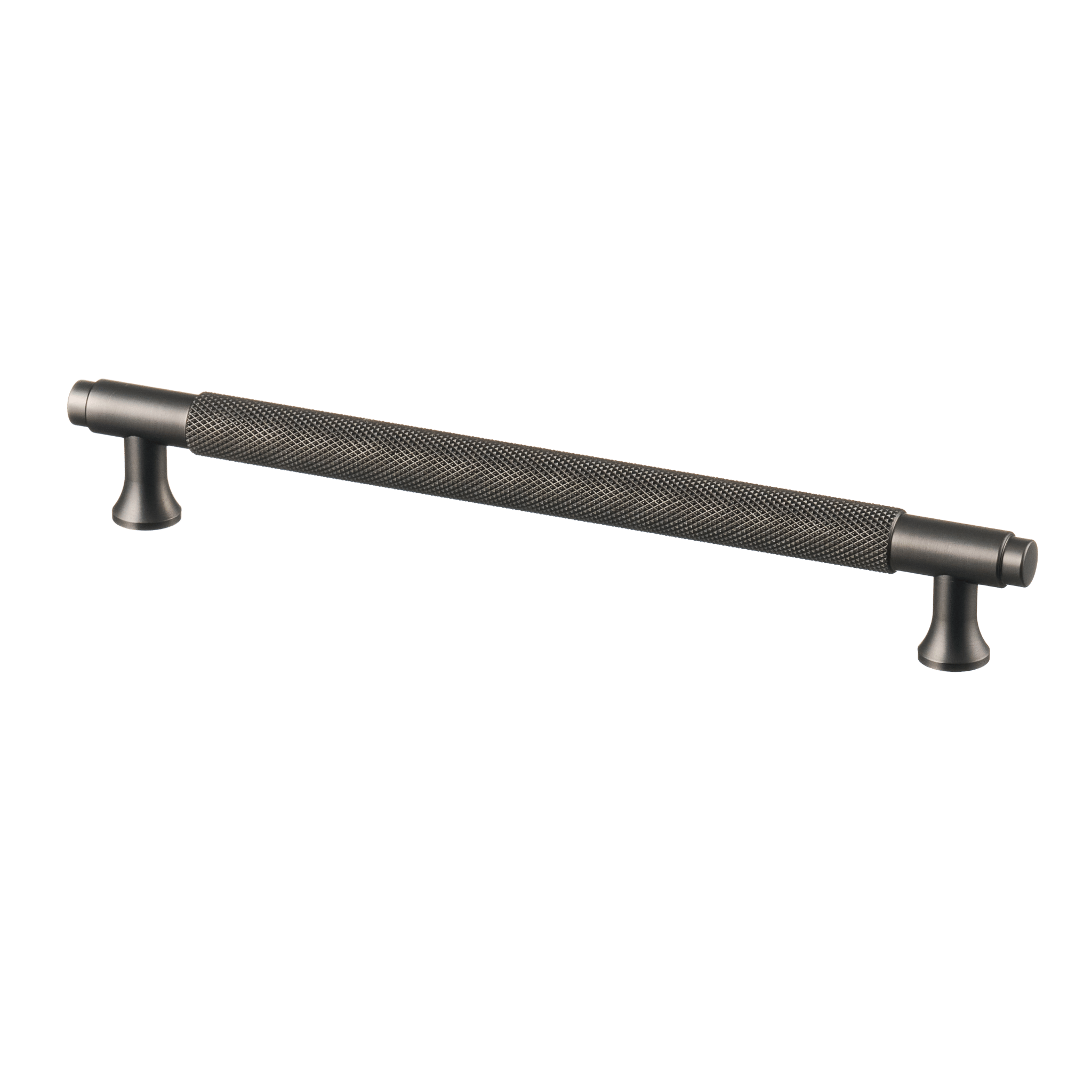 Handgreep Gun Metal - diamond cut - 192mm/224mm