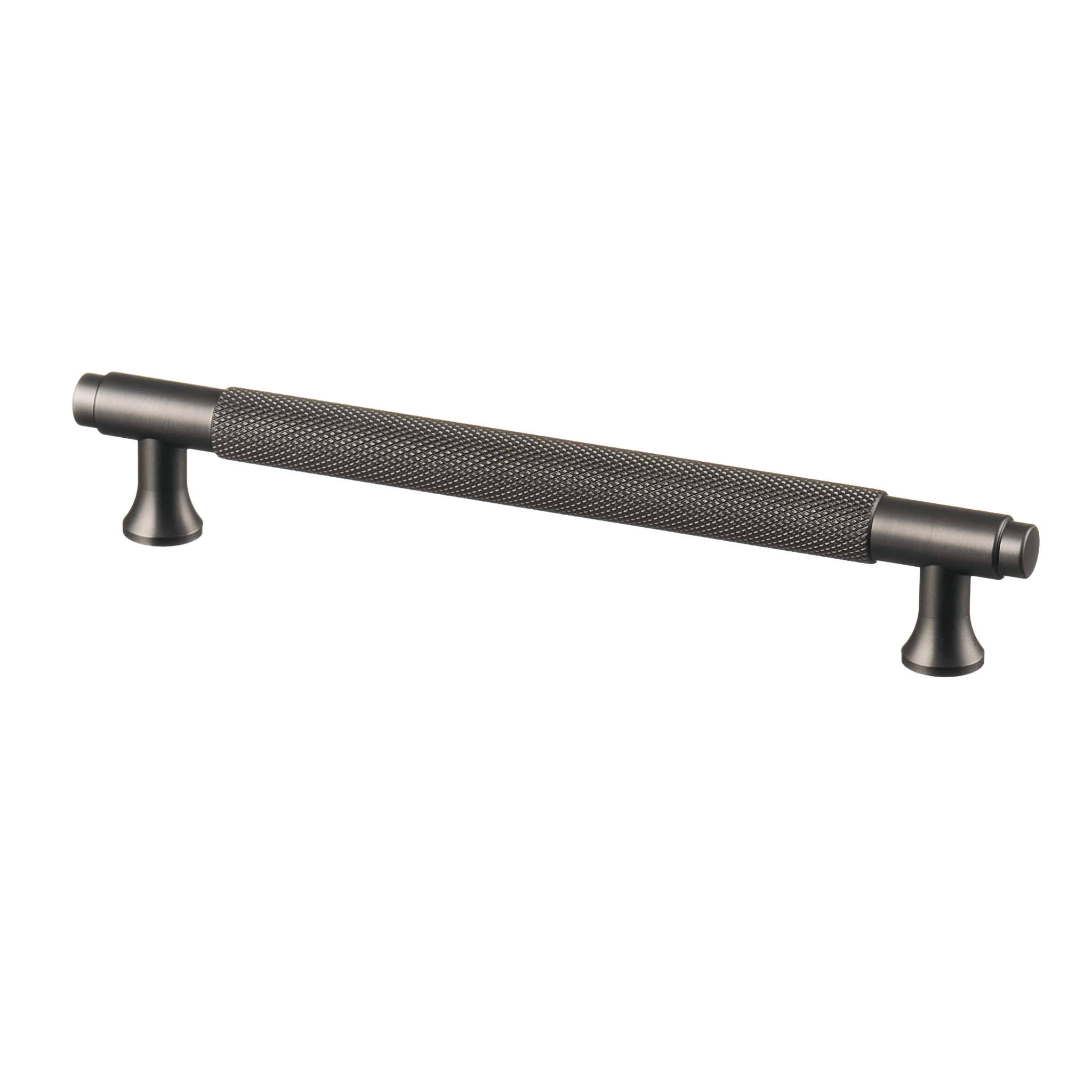 Handgreep Gun Metal - diamond cut - 160mm/194mm