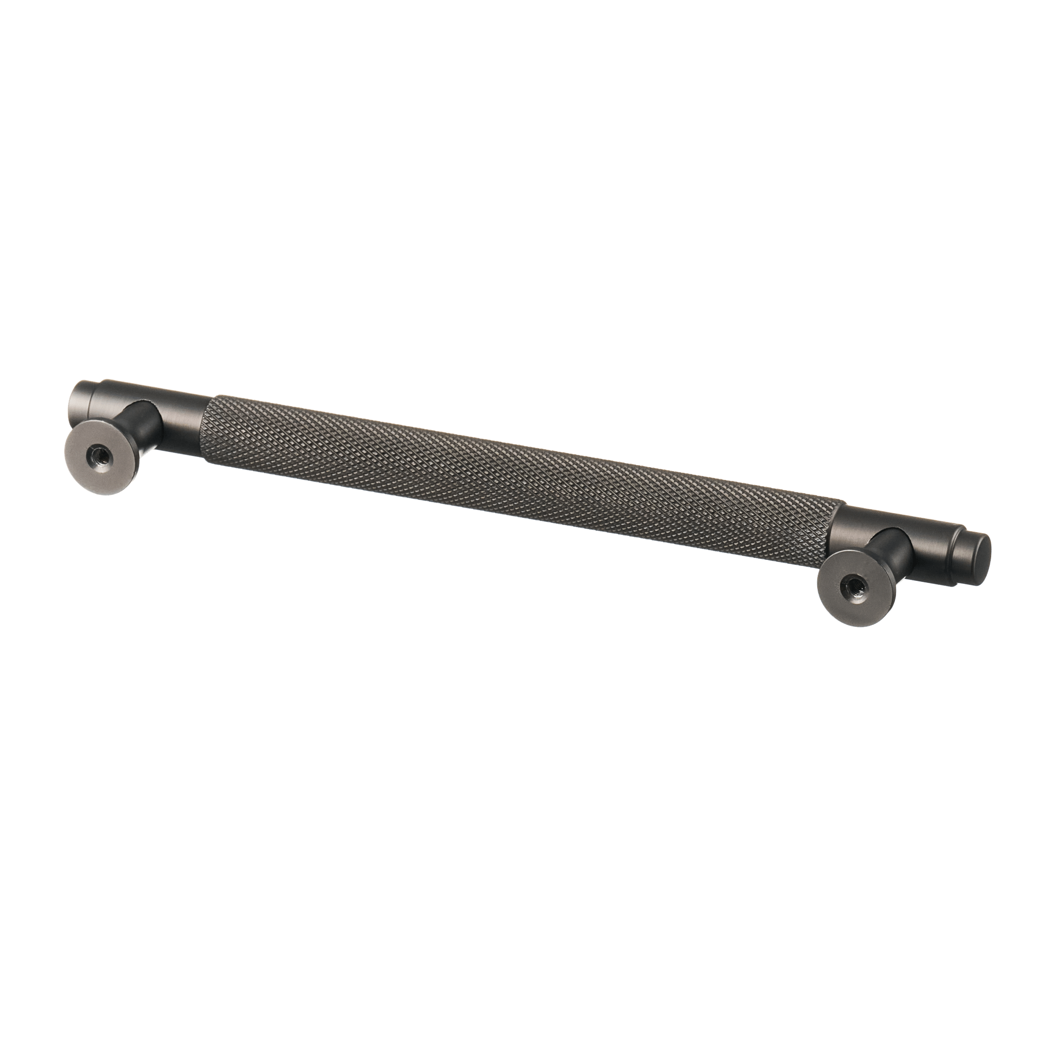 Handgreep Gun Metal - diamond cut - 160mm/194mm