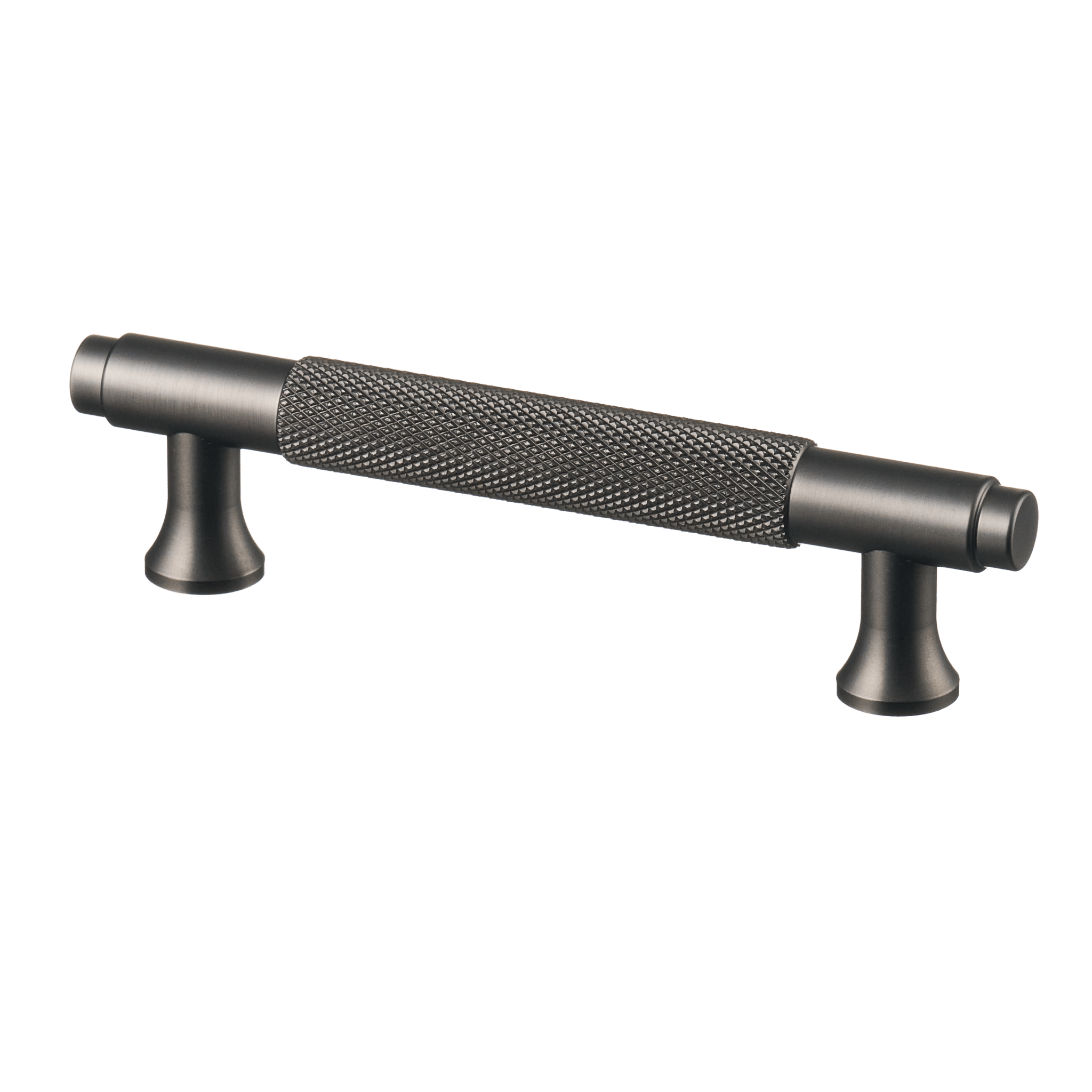 Handgreep Gun Metal - diamond cut - 96mm/130mm