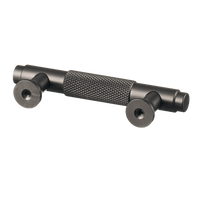 Poignée Gun Metal - taille diamant - 64mm/76mm