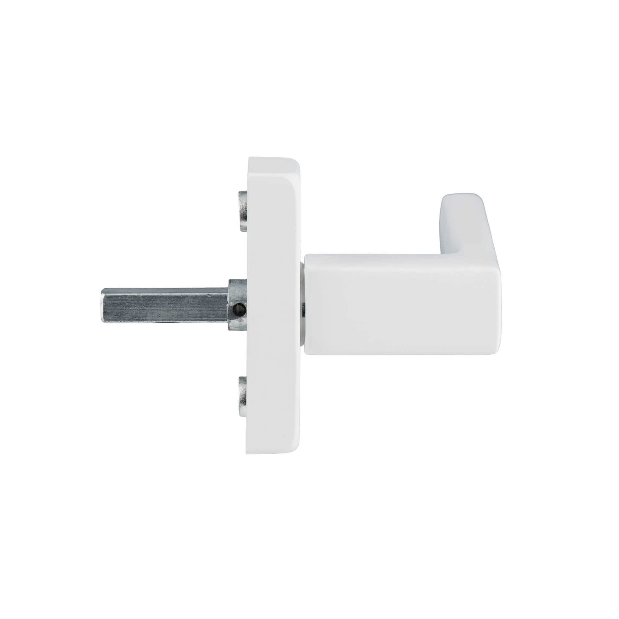 Wit raambeslag, een rechte raamkruk van Ostiumhome.