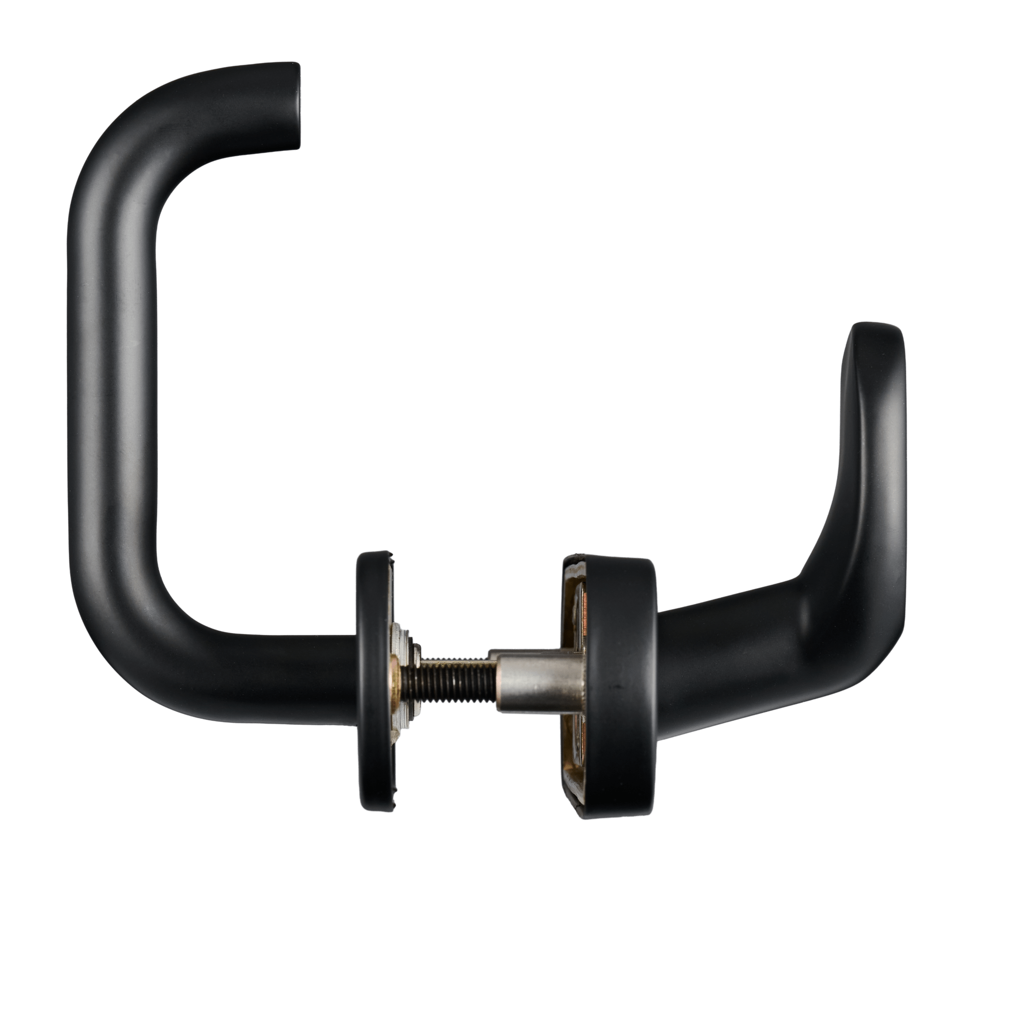 Voordeurbeslag met kerntrekbeveiliging mat zwart van Ostiumhome.