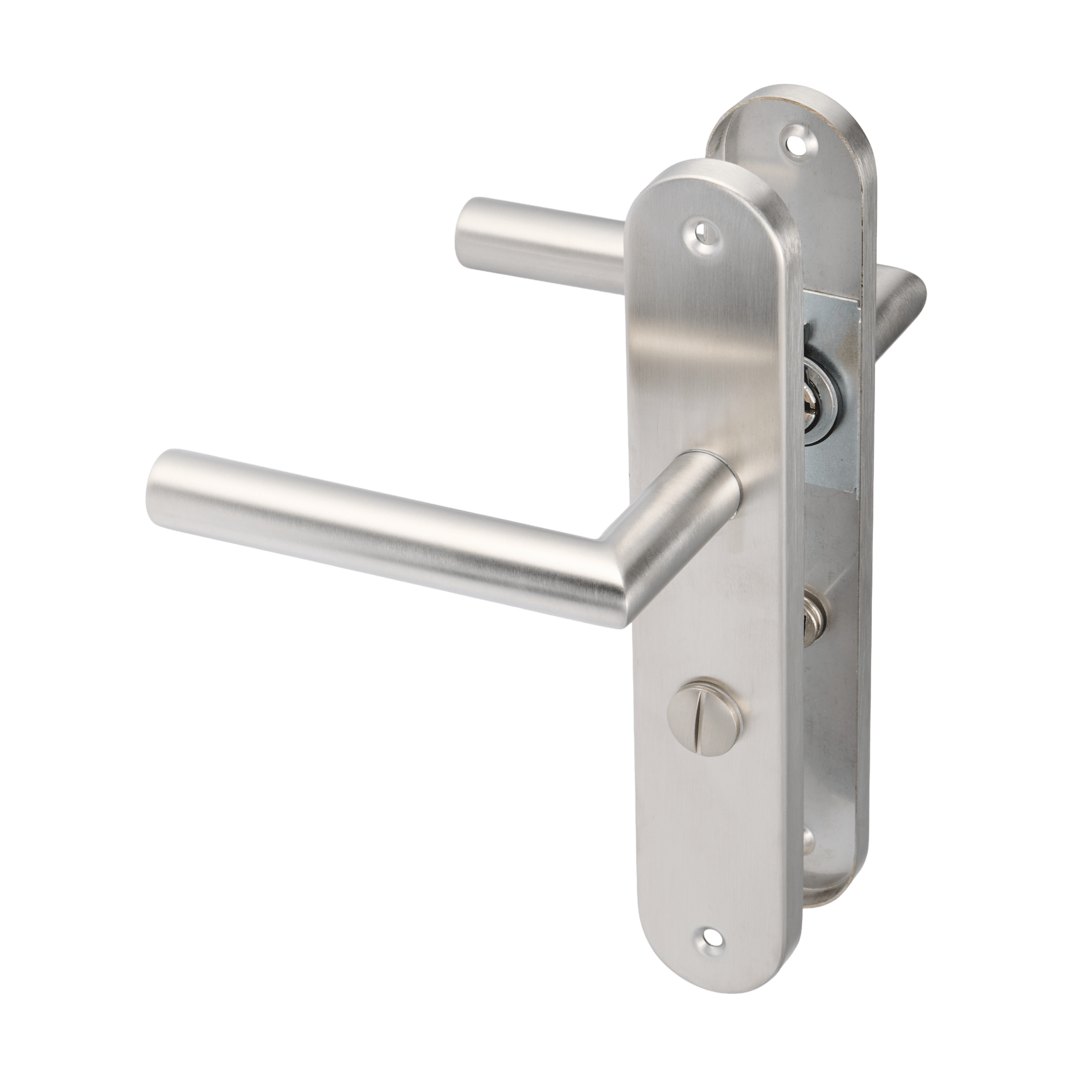 WC-slot van Ostiumhome in de kleur RVS Zilver.