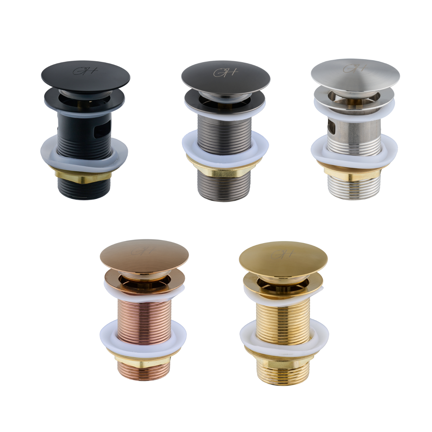 Universele afvoerpluggen van Ostiumhome, pop-up en click-waste gemaakt van duurzaam rvs