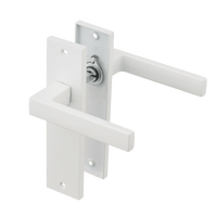 Arezzo - Weißer Türbeschlag - Rechte Kurzes Schild