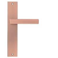 Lang schild Collodi deurbeslag mat koper met 225 mm hart-op-hart schroefafstand voor stevige montage