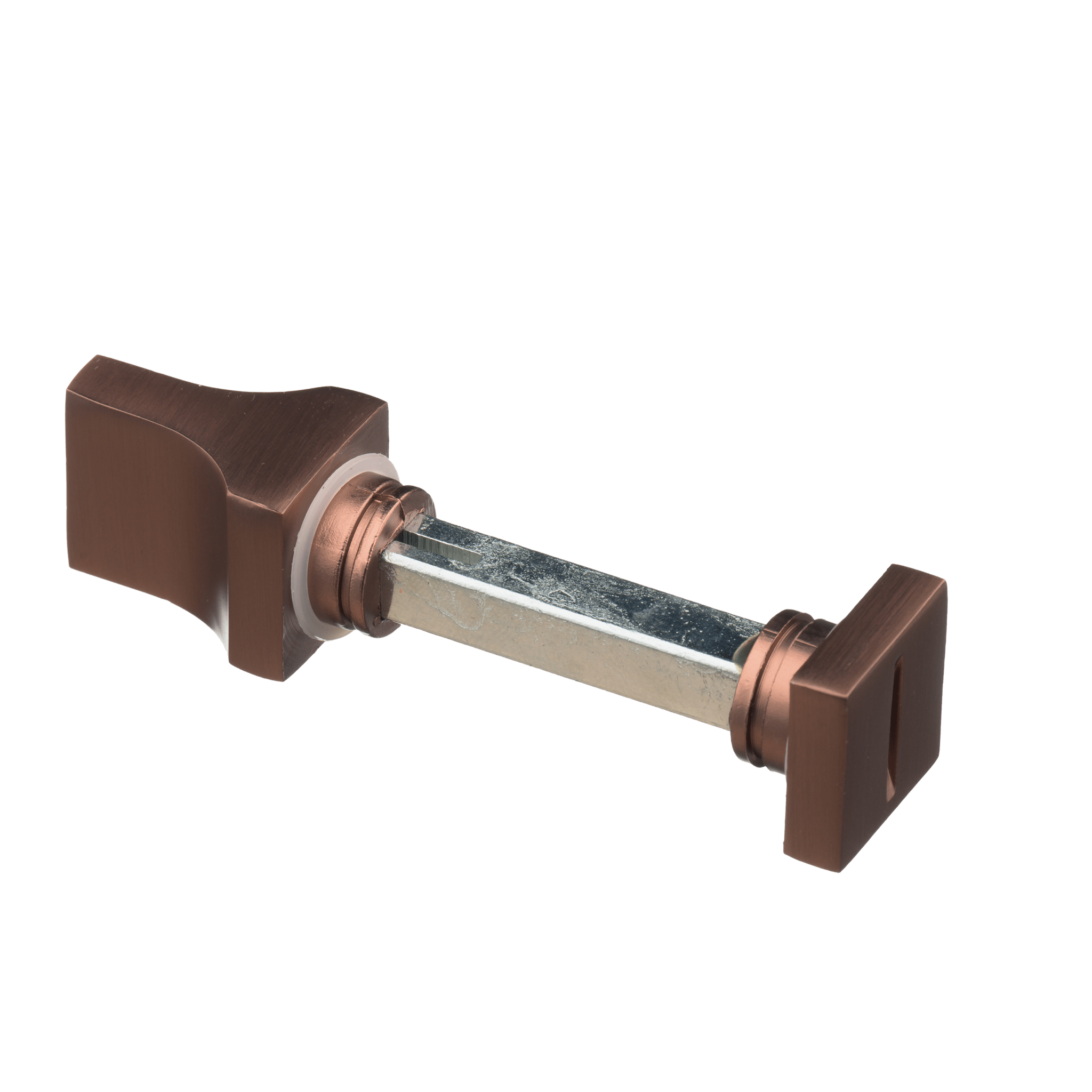 Collodi WC-slot deurklink mat koper met 8 mm stift en comfortabele grip voor eenvoudige montage