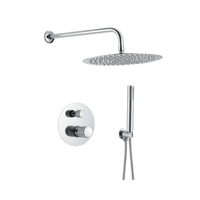 Fonti - Chrome Inbouw Regendouche - Draaiknoppen