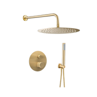 Fonti - Gouden Inbouw Regendouche - Draaiknoppen