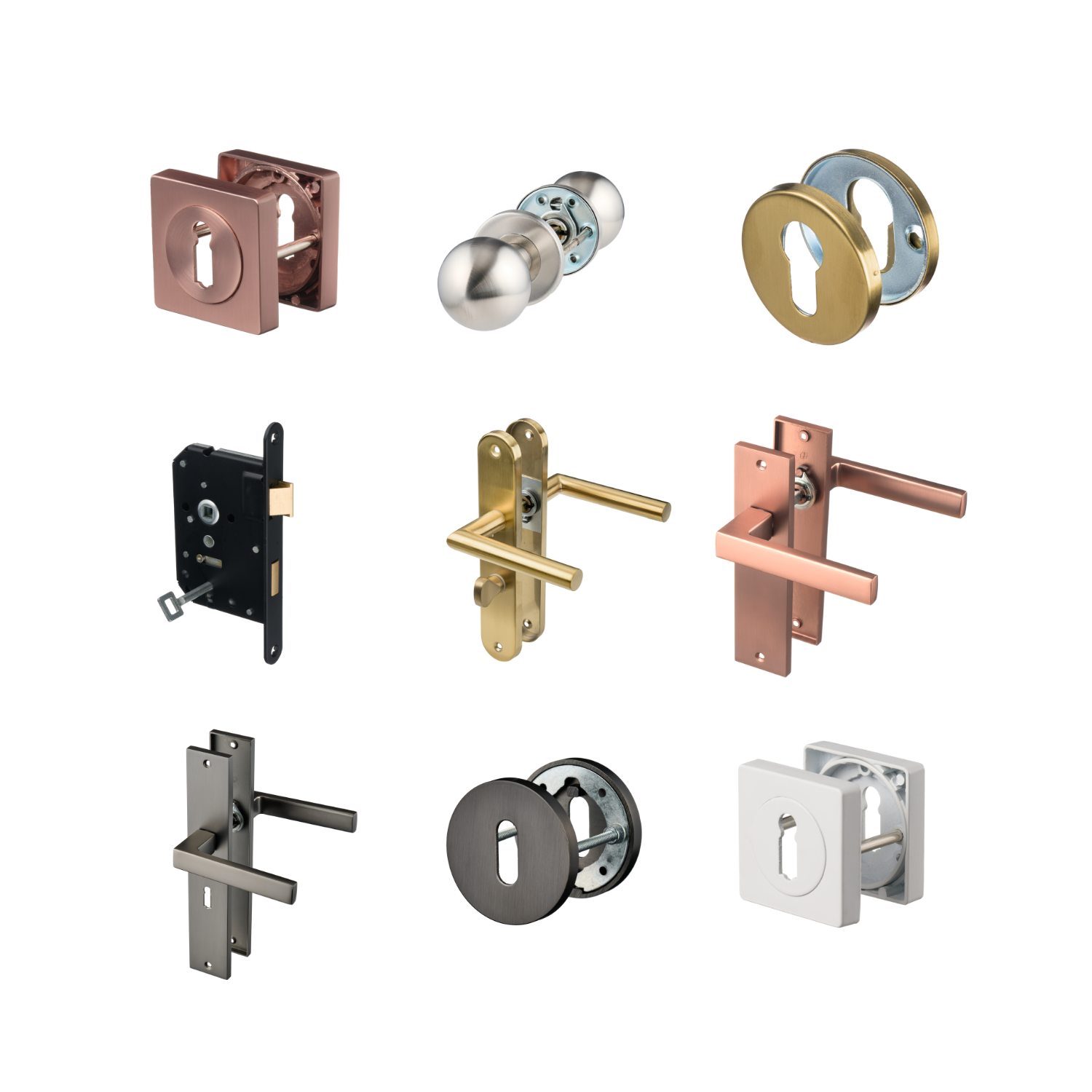 Geveerd luxe deurbeslag van Ostiumhome