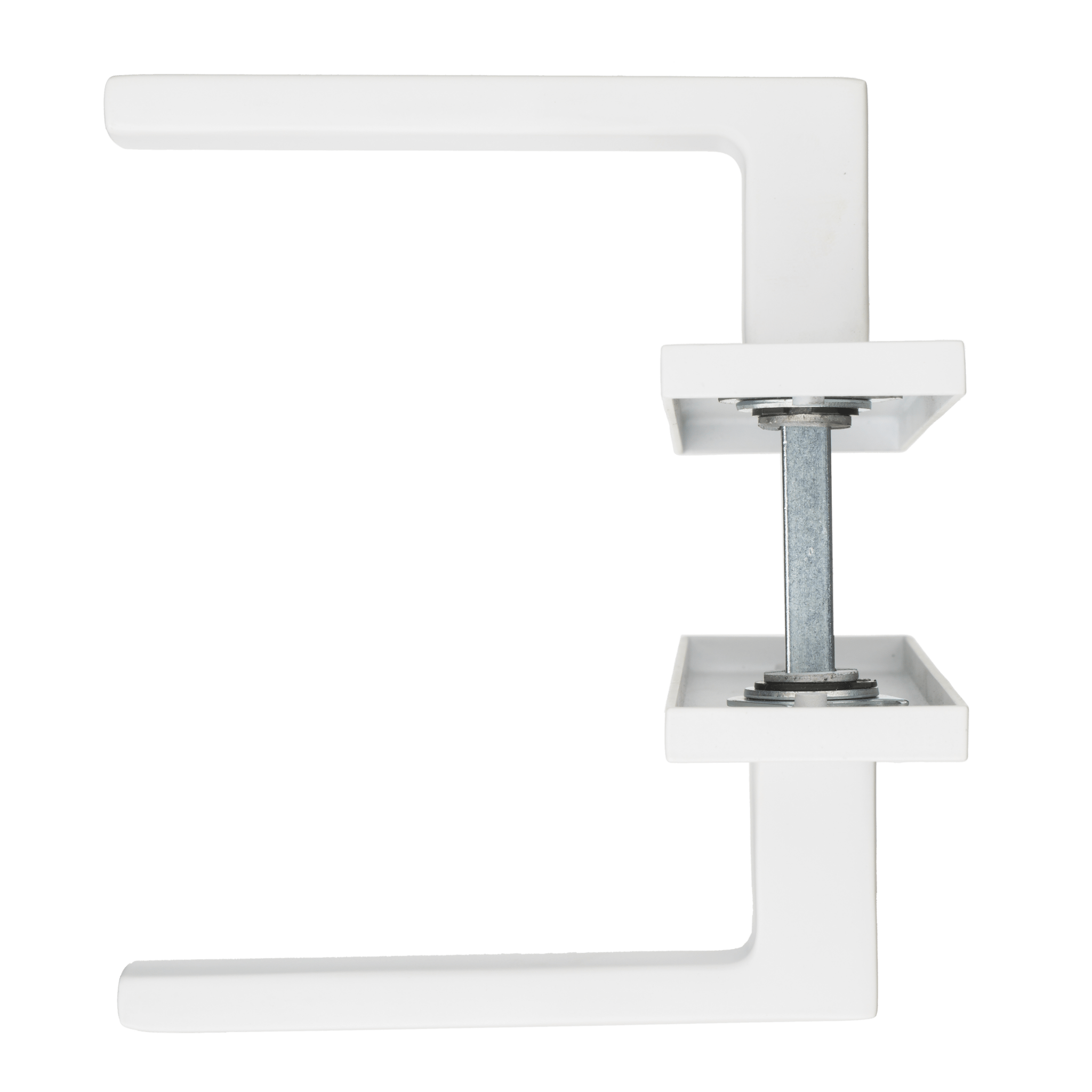 Ergonomische Lorto WC-deurklink wit lang schild biedt comfortabele grip en strakke uitstraling