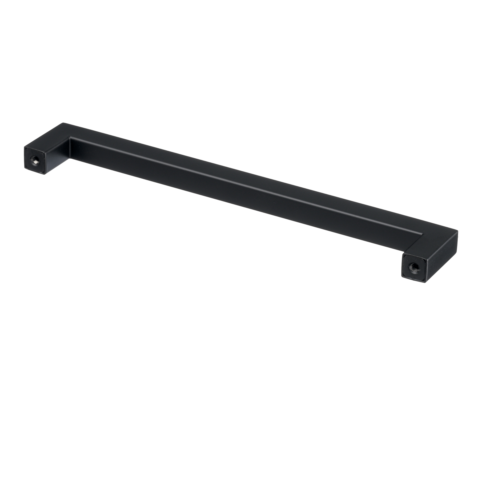 Mat zwarte keukengreep van ostiumhome met maat 224/236 mm