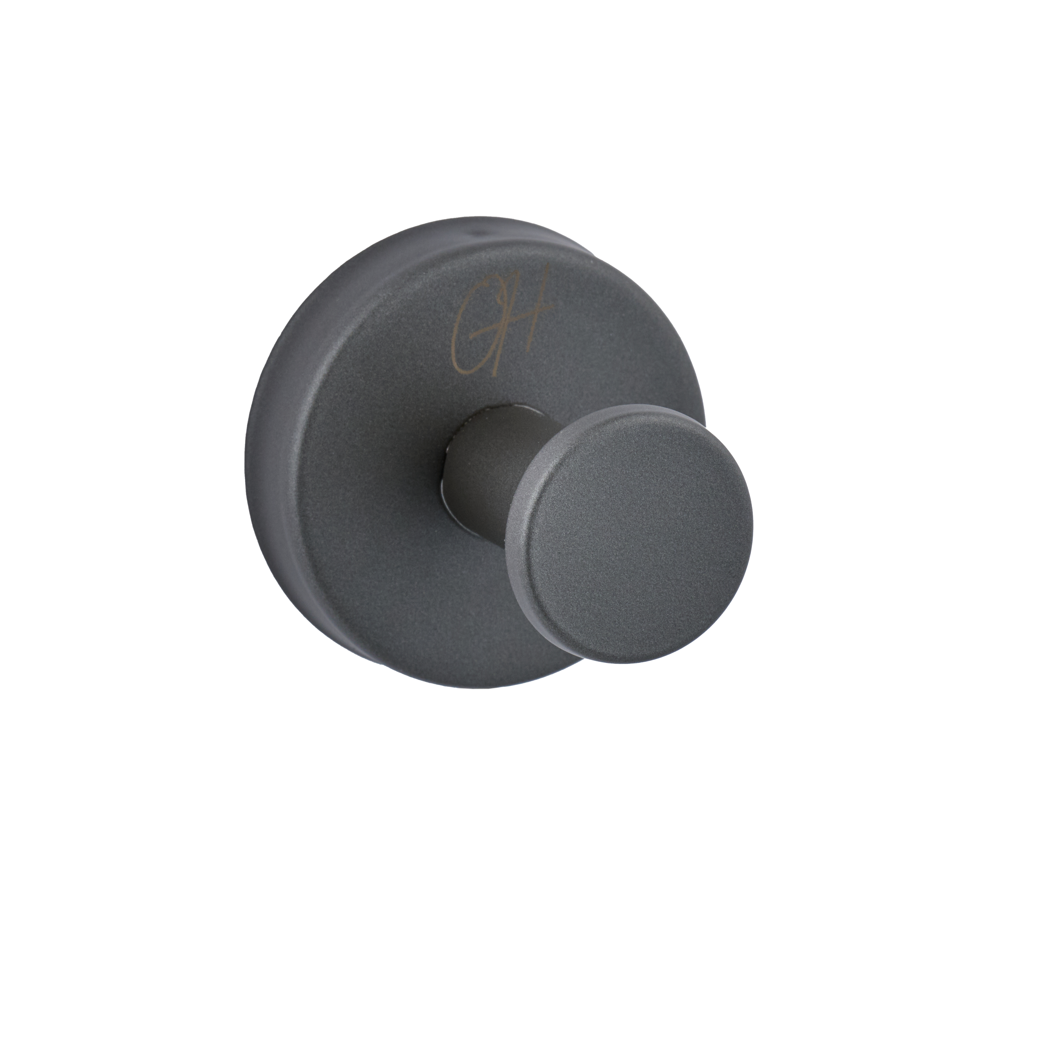 Handdoekhaak in Gun Metal kleur – past bij industriële of moderne toiletten
