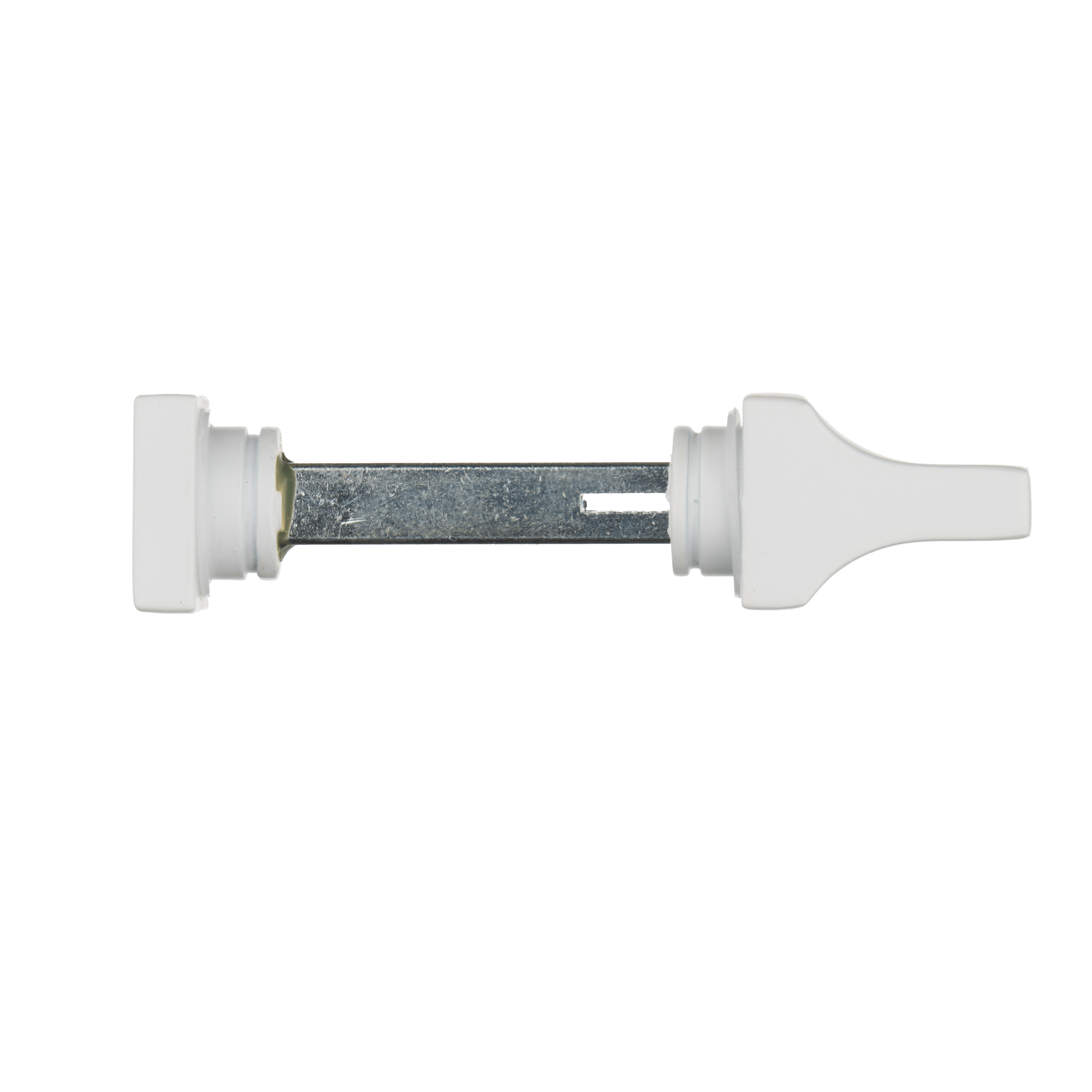 WC-slot deurklink Lorto in mat wit met extra 8 mm stift geschikt voor links- en rechtsdraaiende deuren