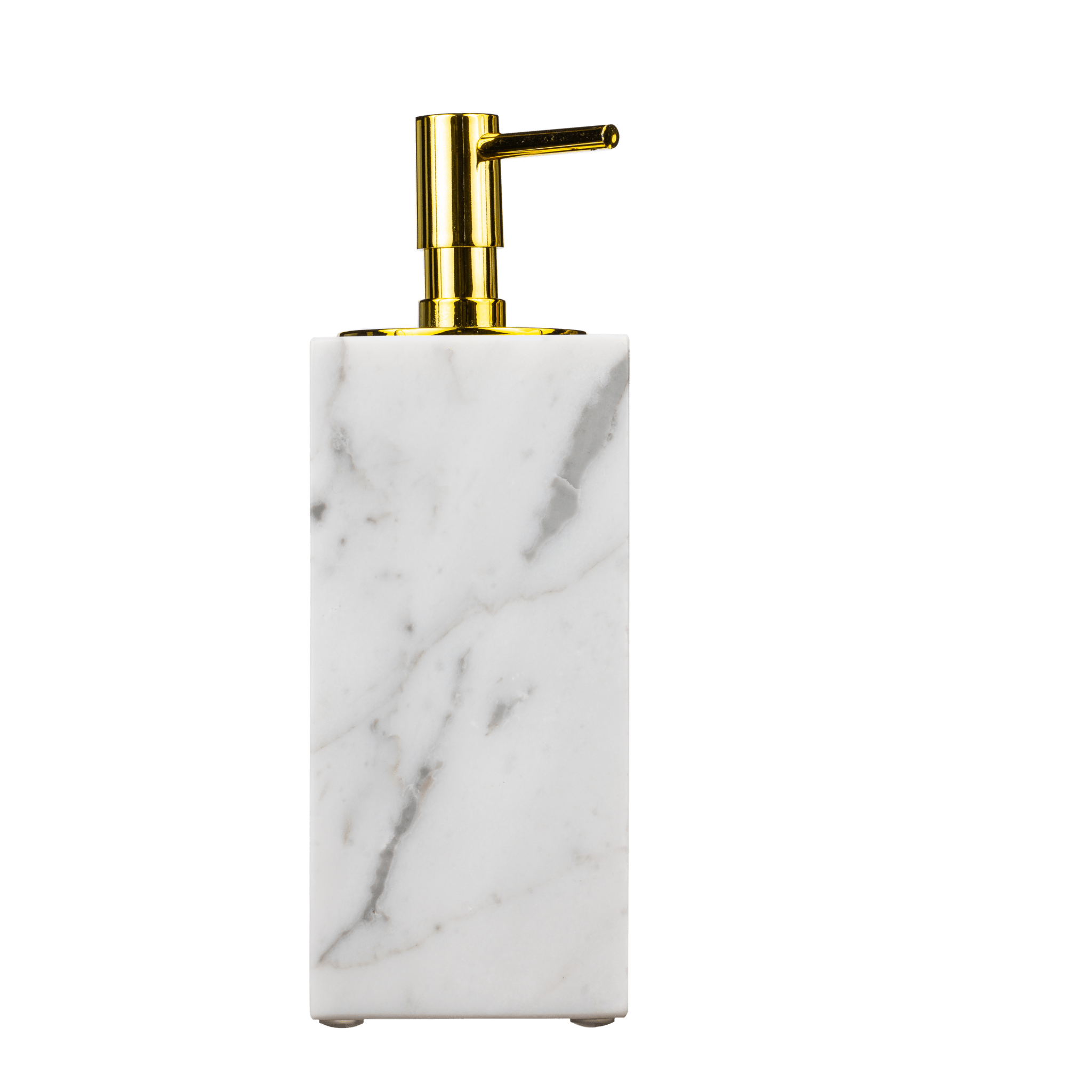 Distributeur de savon en véritable marbre blanc