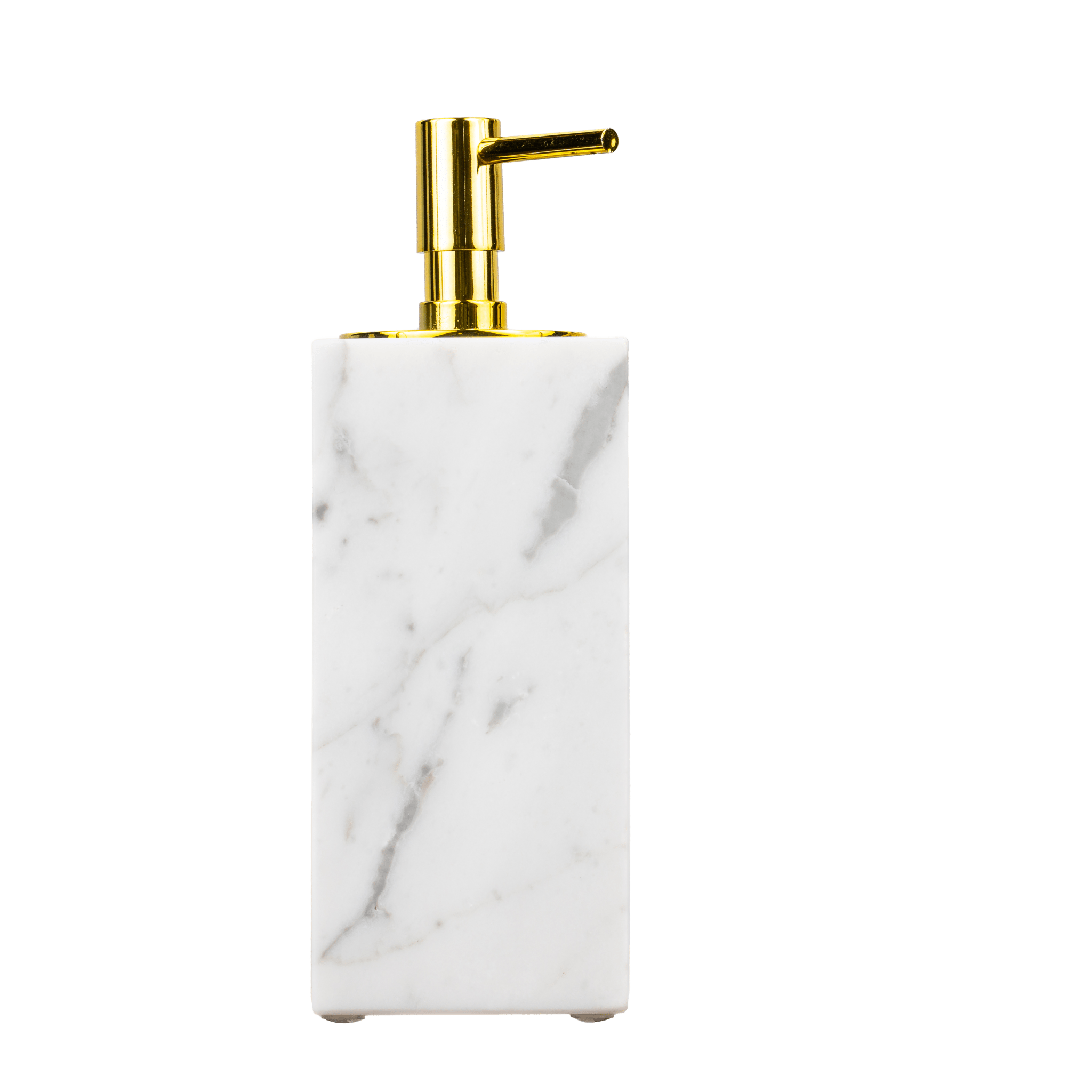 Distributeur de savon en véritable marbre blanc