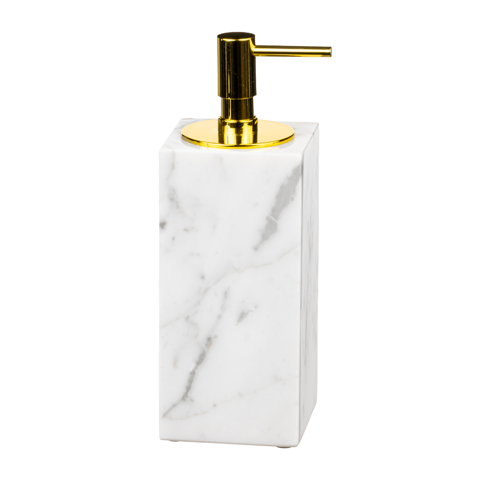 Distributeur de savon en véritable marbre blanc