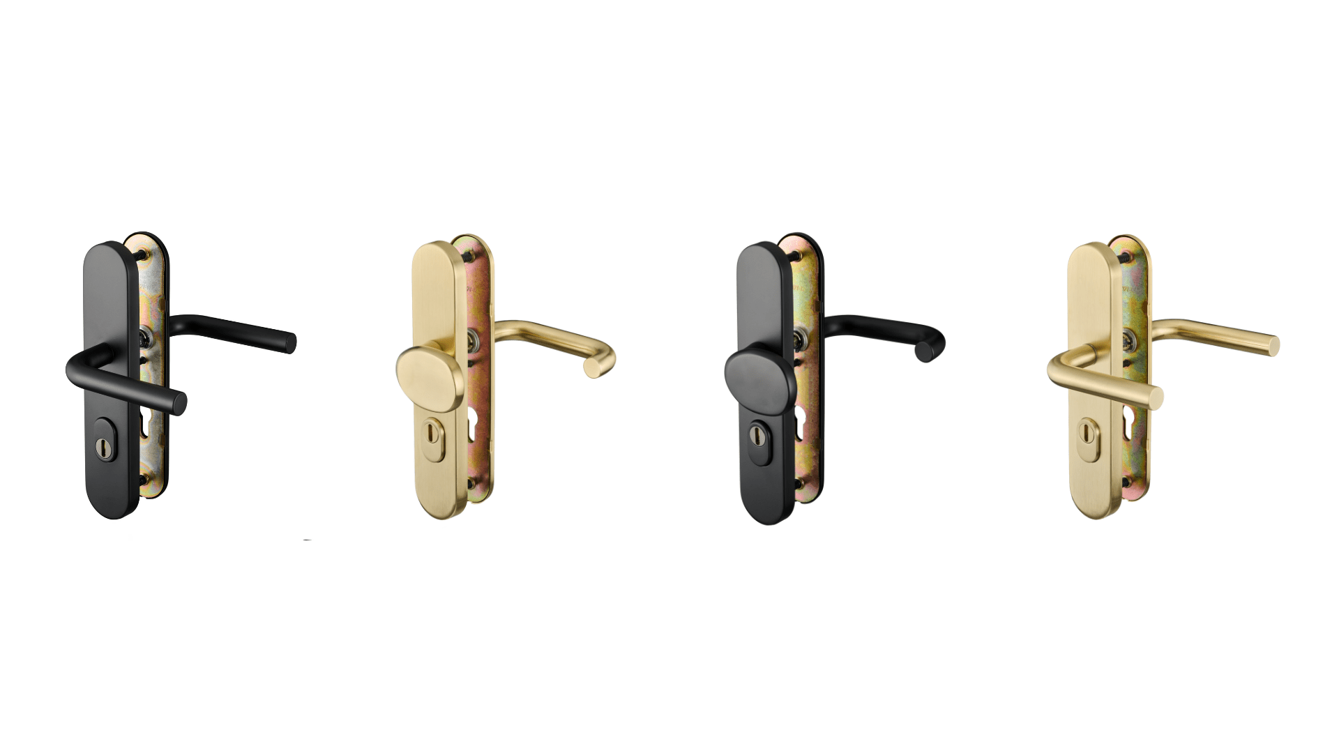 Voordeurbeslag met SKG3* en kerntrekbeveiliging – 2 varianten, 2 kleuren