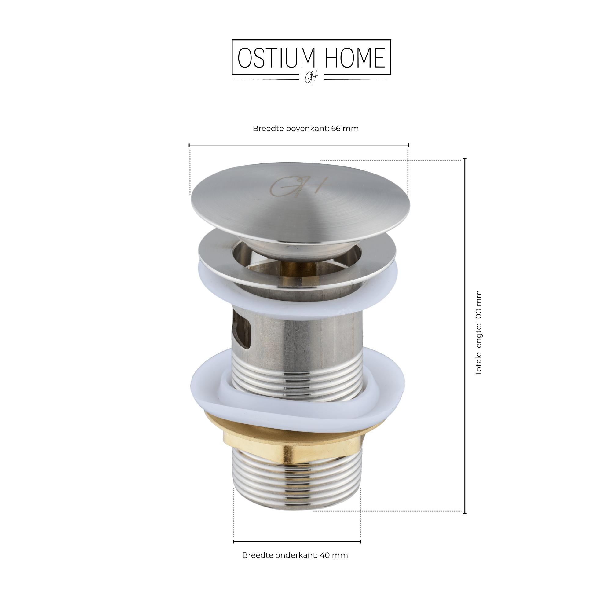 Flusso - Afvoerplug RVS