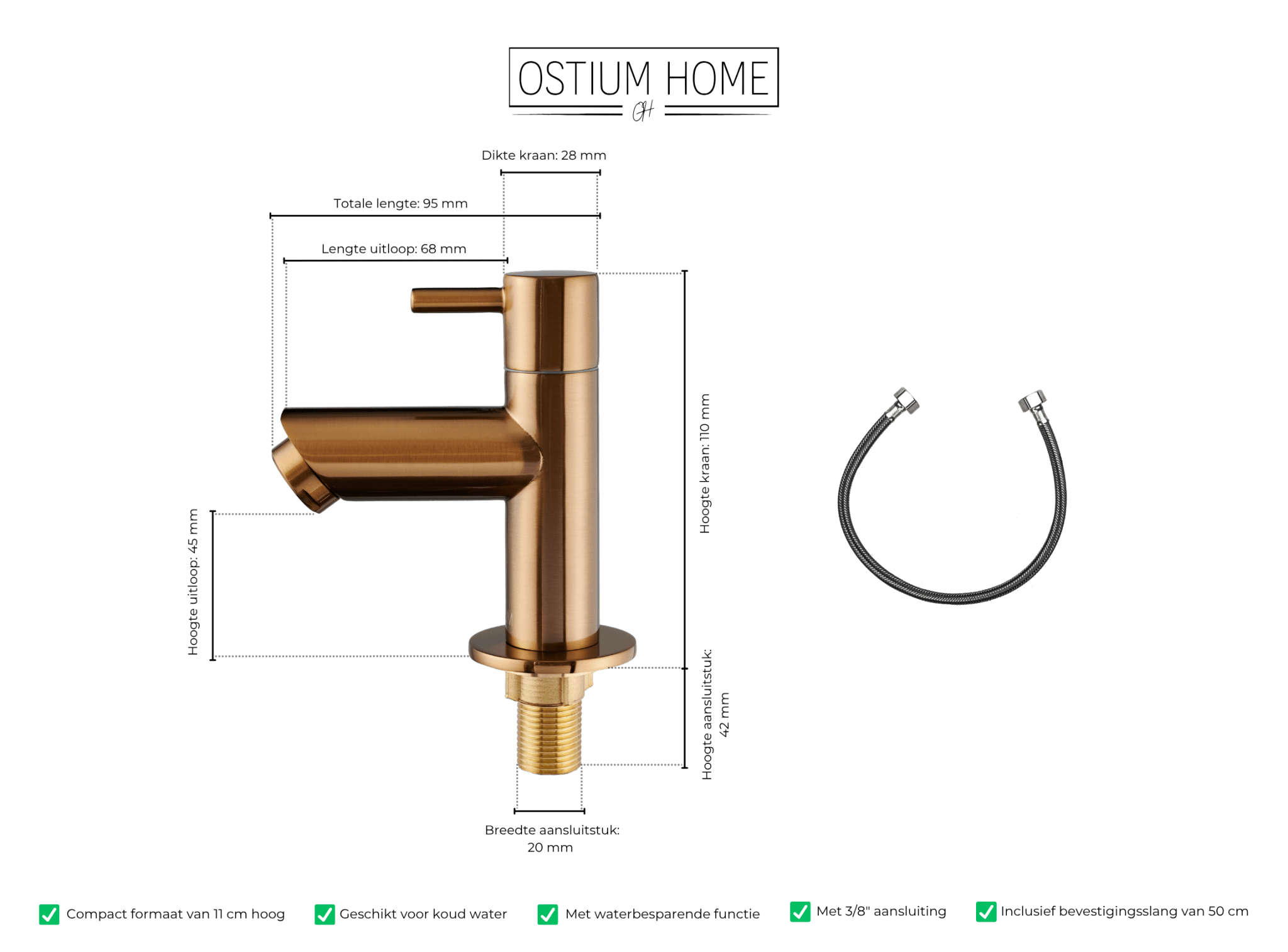 Aquila - Robinet de fontaine Bronze - Eau froide