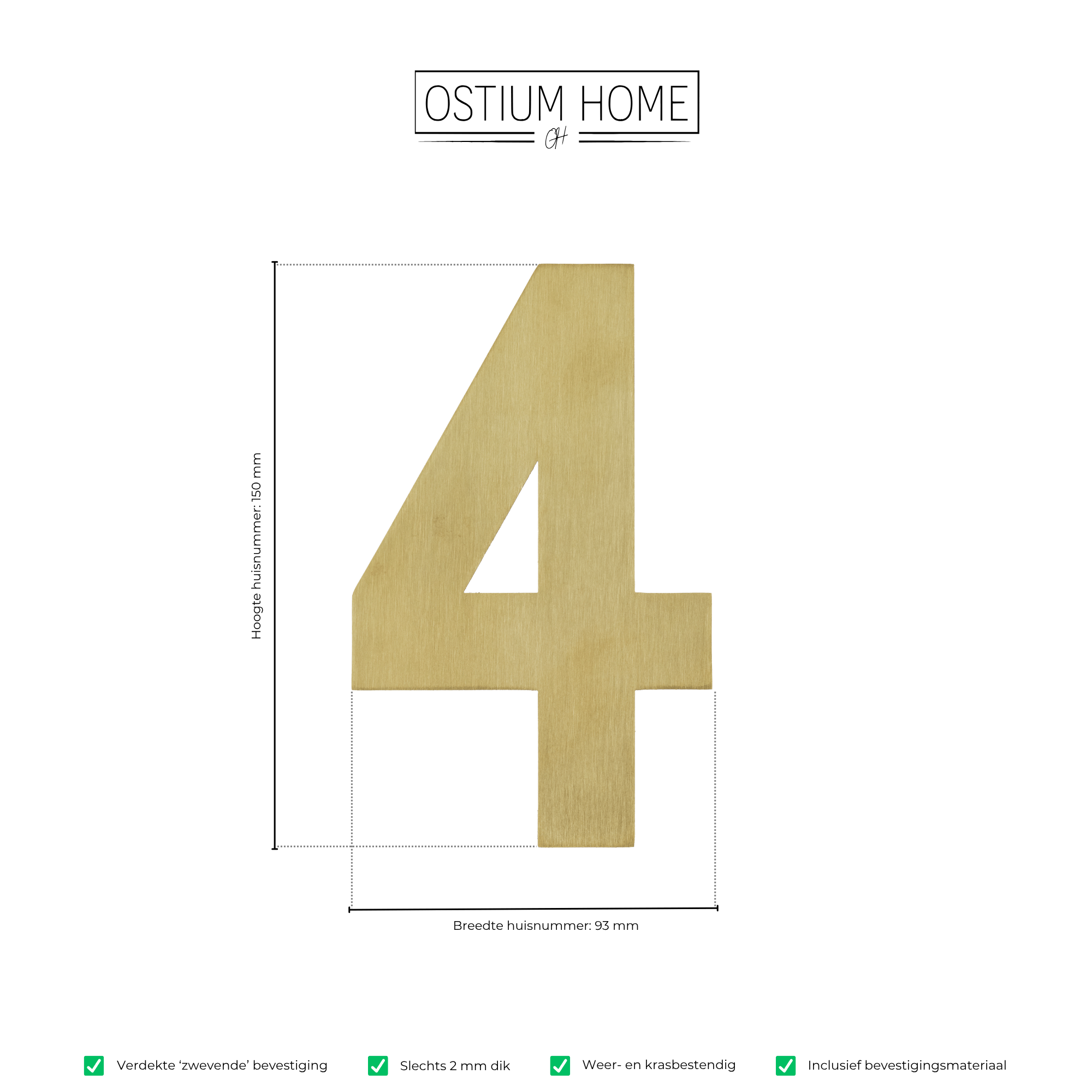 Figura - Gouden Huisnummer 4