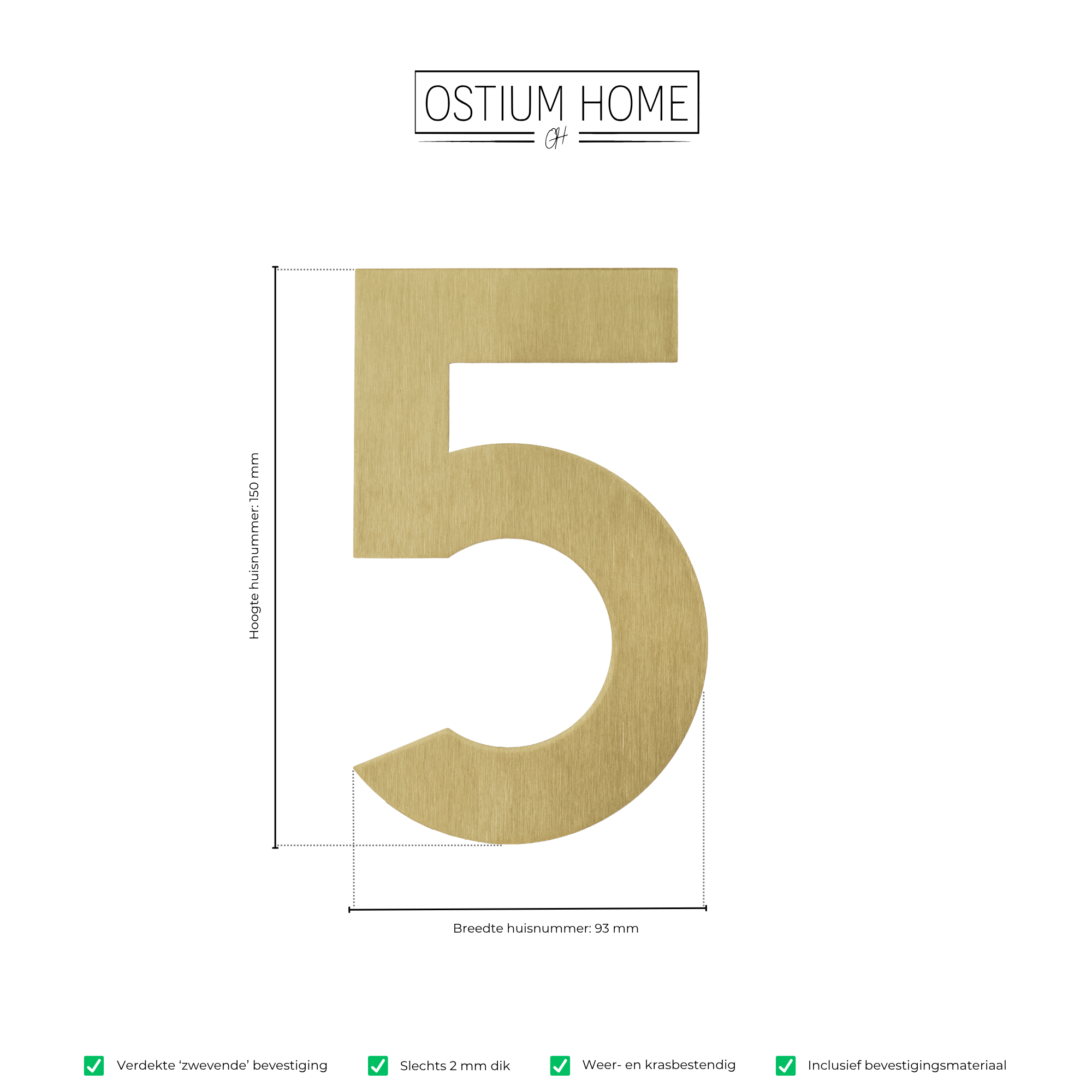 Figura - Gouden Huisnummer 5