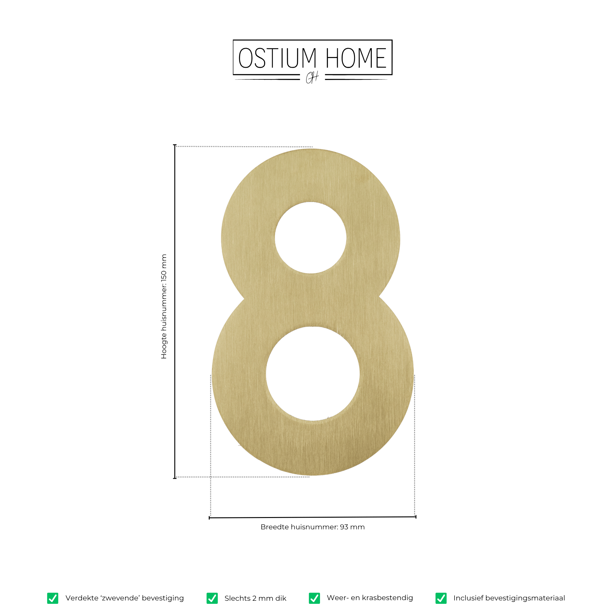 Figura - Gouden Huisnummer 8