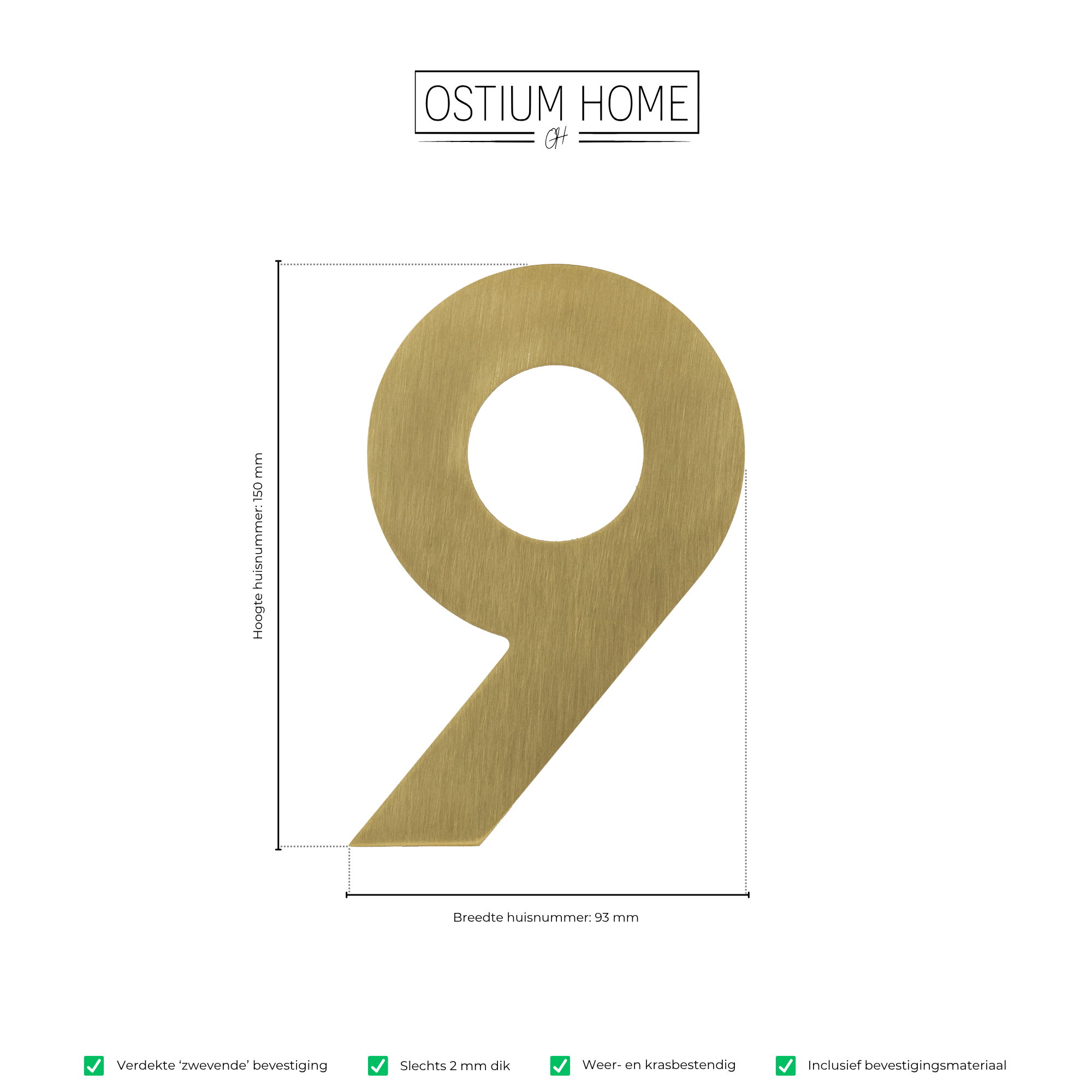 Figura - Gouden Huisnummer 9