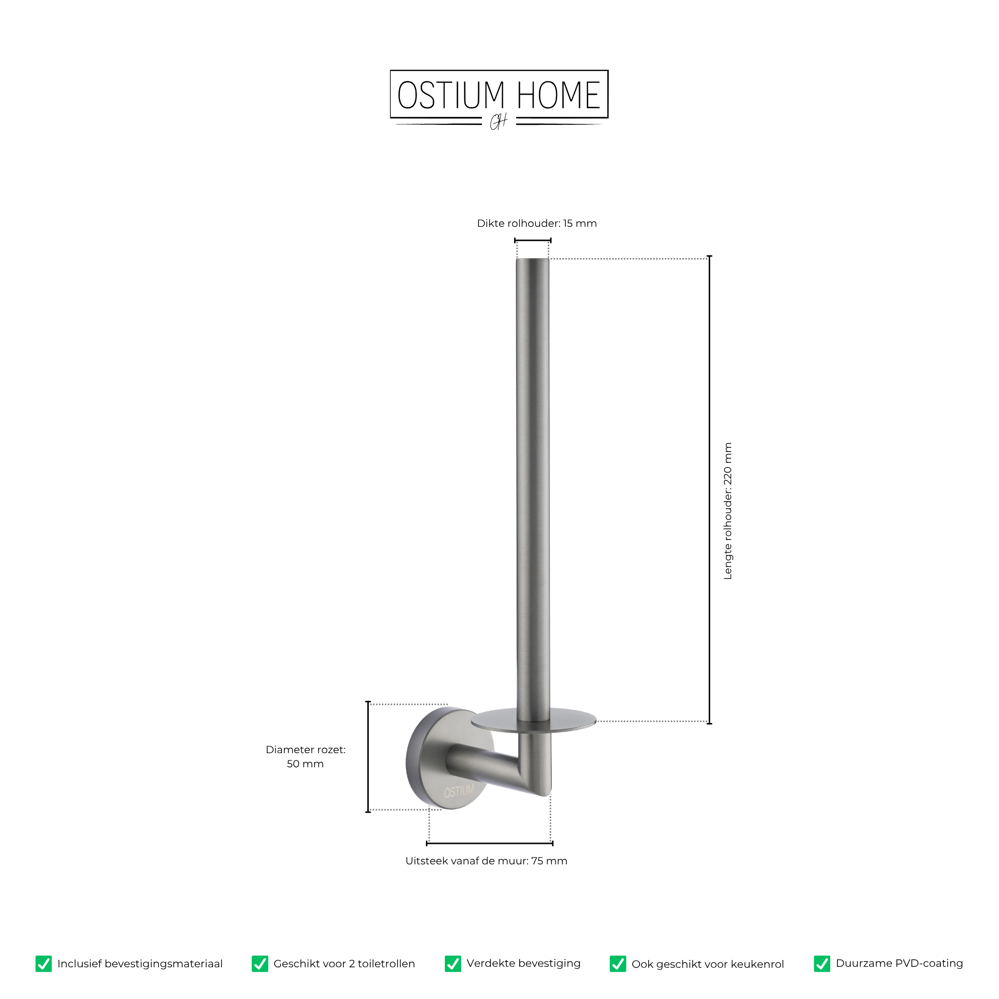 Alvani - Porte-rouleau de réserve - Métal gun