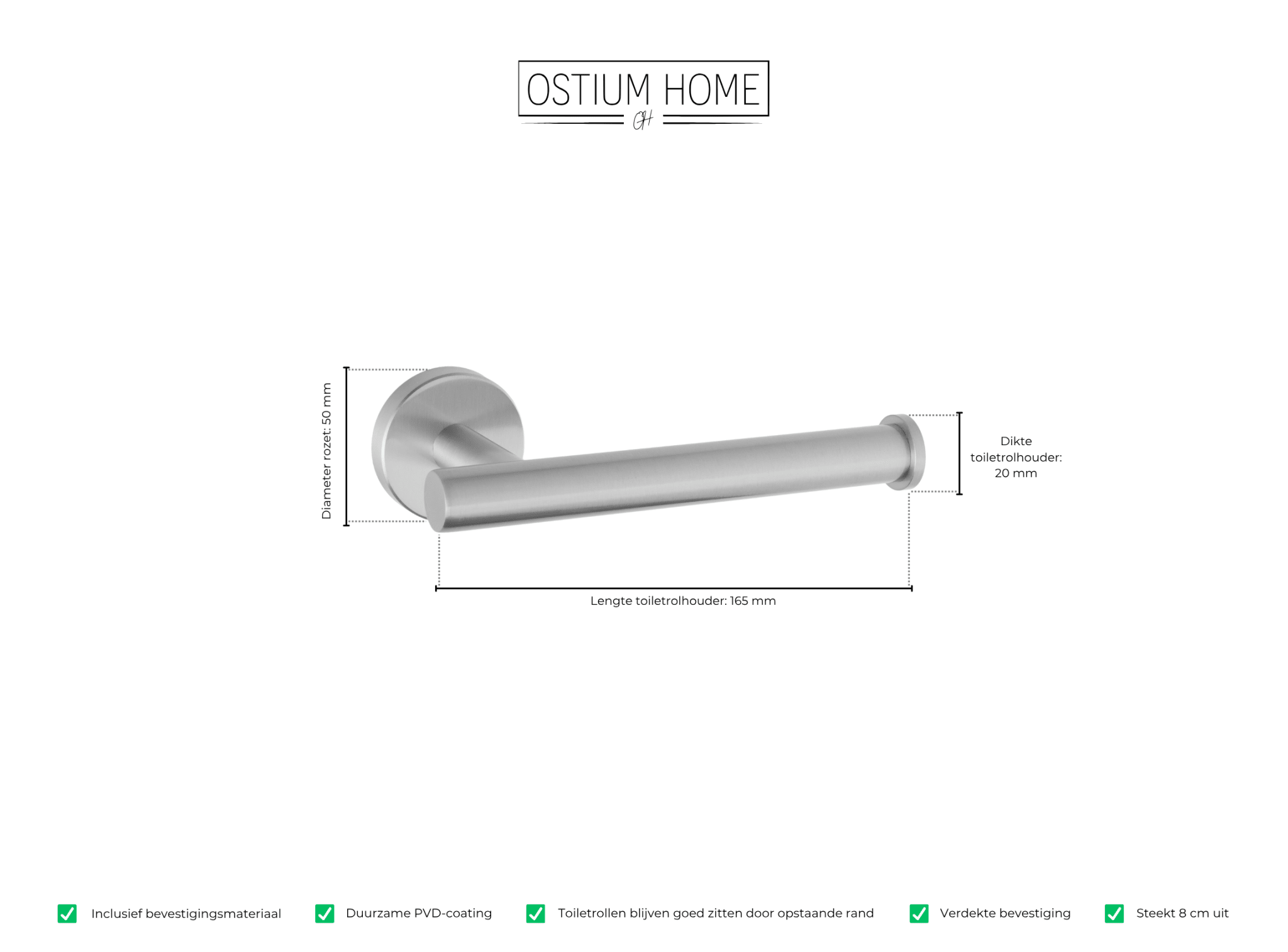 Ruolo - Toiletrolhouder - RVS