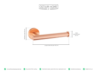 Ruolo - Porte-papier toilette - Cuivre mat