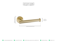 Ruolo - Porte-papier toilette - Or mat