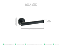 Ruolo - Porte-rouleau de papier toilette - Noir mat