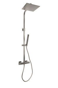 Voltri - Duscharmatur Gun Metal - Quadrat