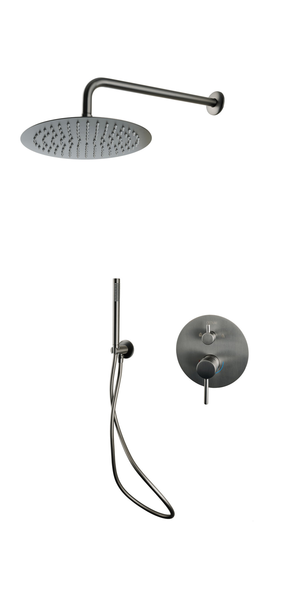 Terni - Inbouw Doucheset - Gun Metal