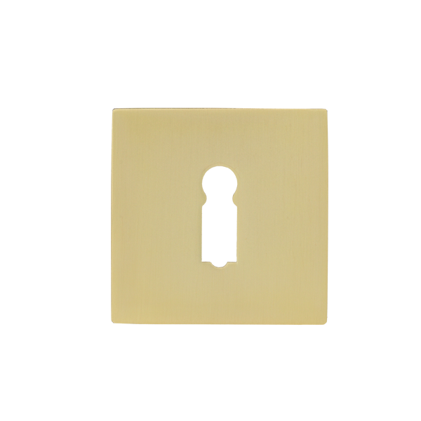 Rosette Keyhole Matt Gold Square - Selva