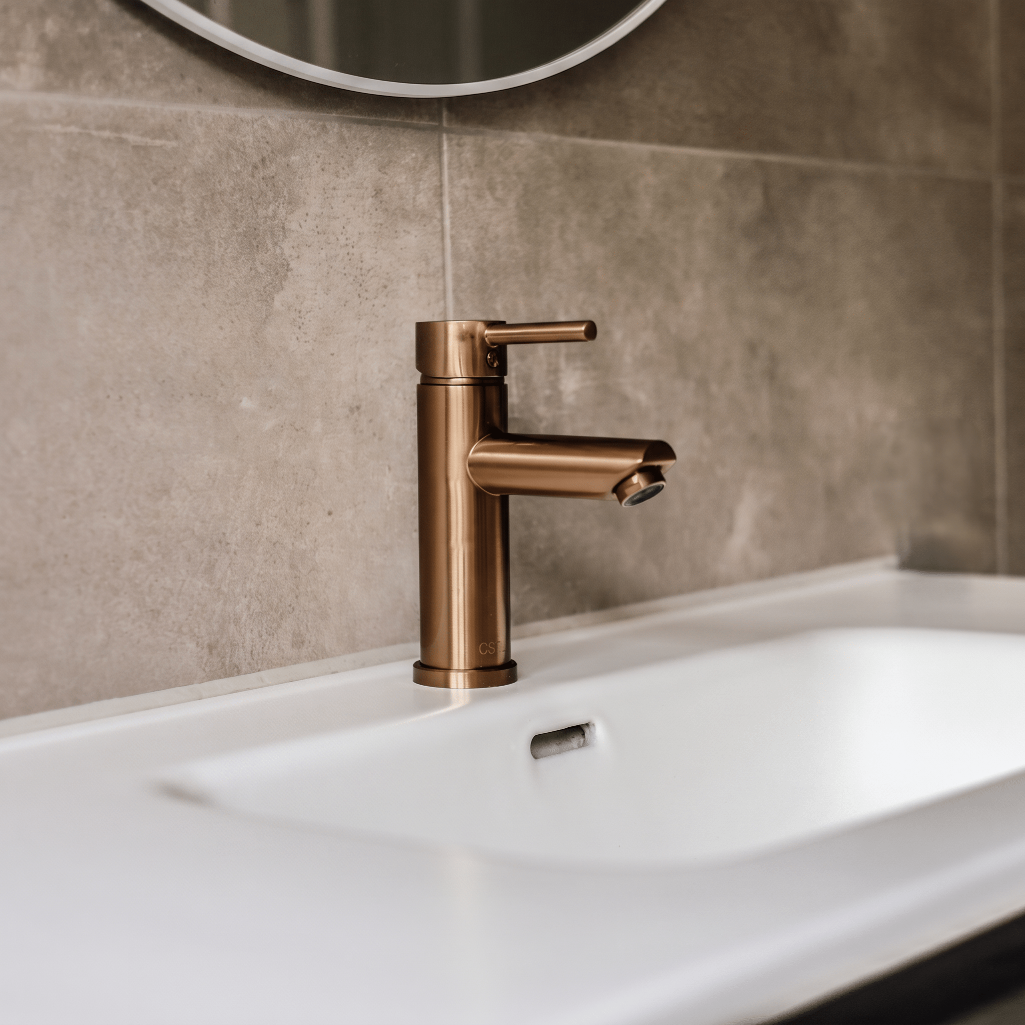 Atranti - Robinet de lavabo bronze - Chaud/Froid