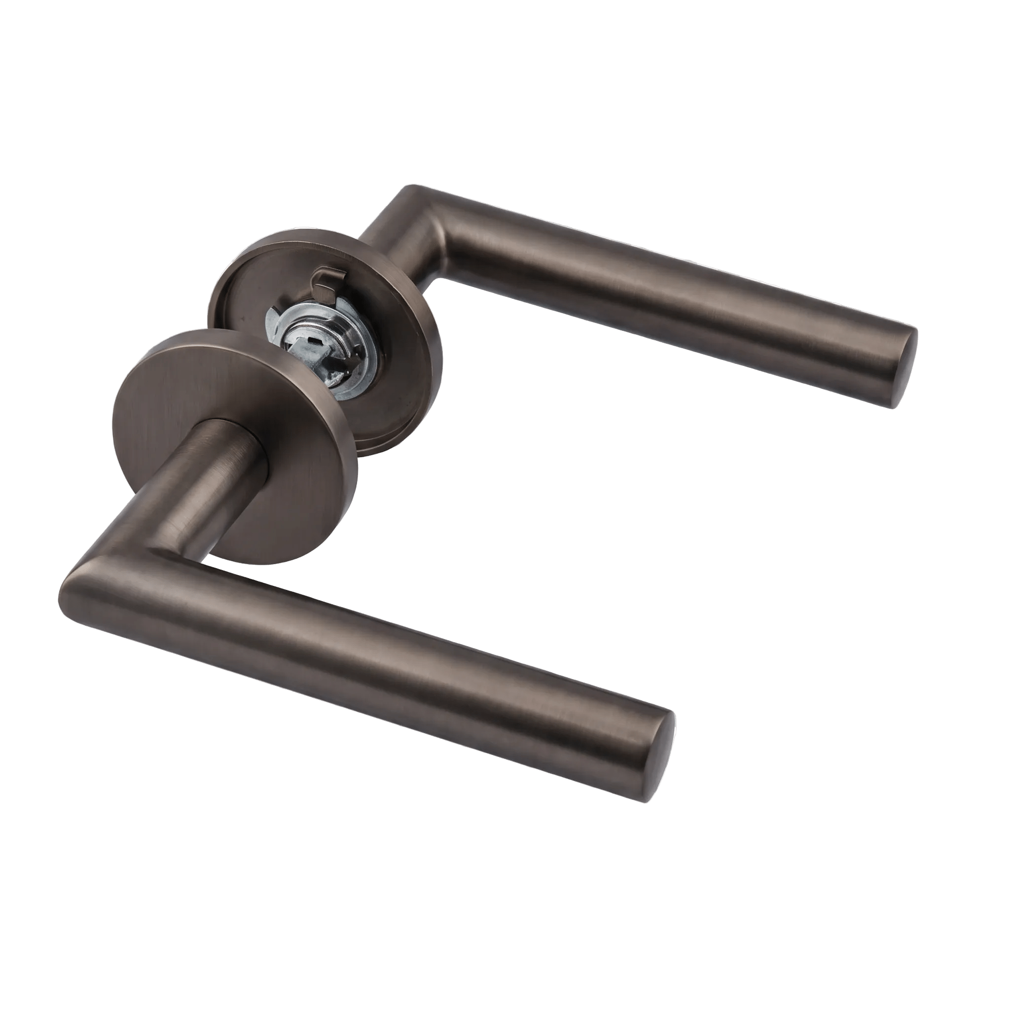 Cosa - Gun Metal Deurklink - Rond Rozet