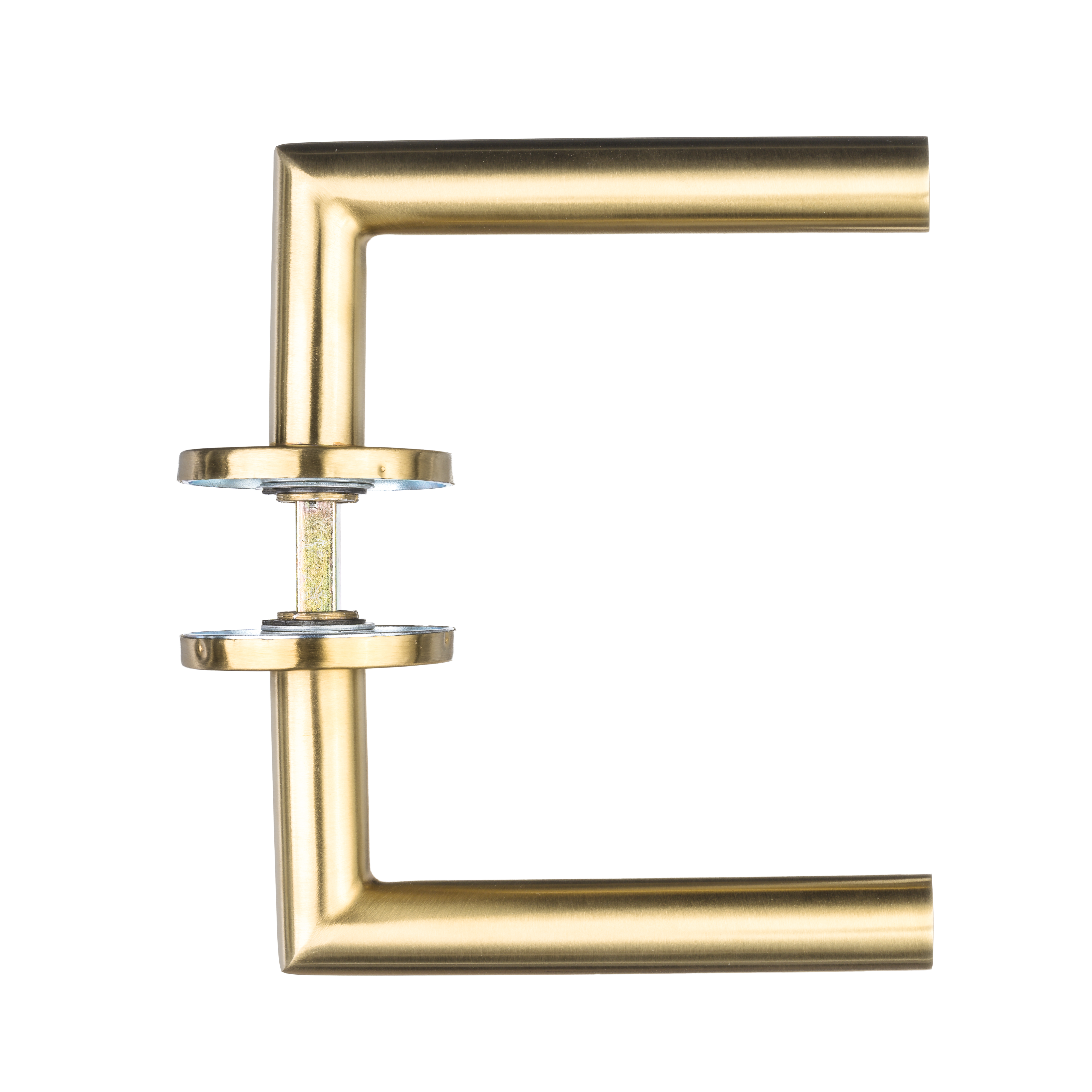 Ostiumhome® Avosso – Türgriff – Mattgold – auf runder Rosette