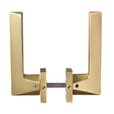 Accessori per porte Oro Opaco su Rosetta Quadrata - Nardo