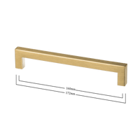Ostiumhome Mat gouden handgreep in de maat 160/172 mm.
