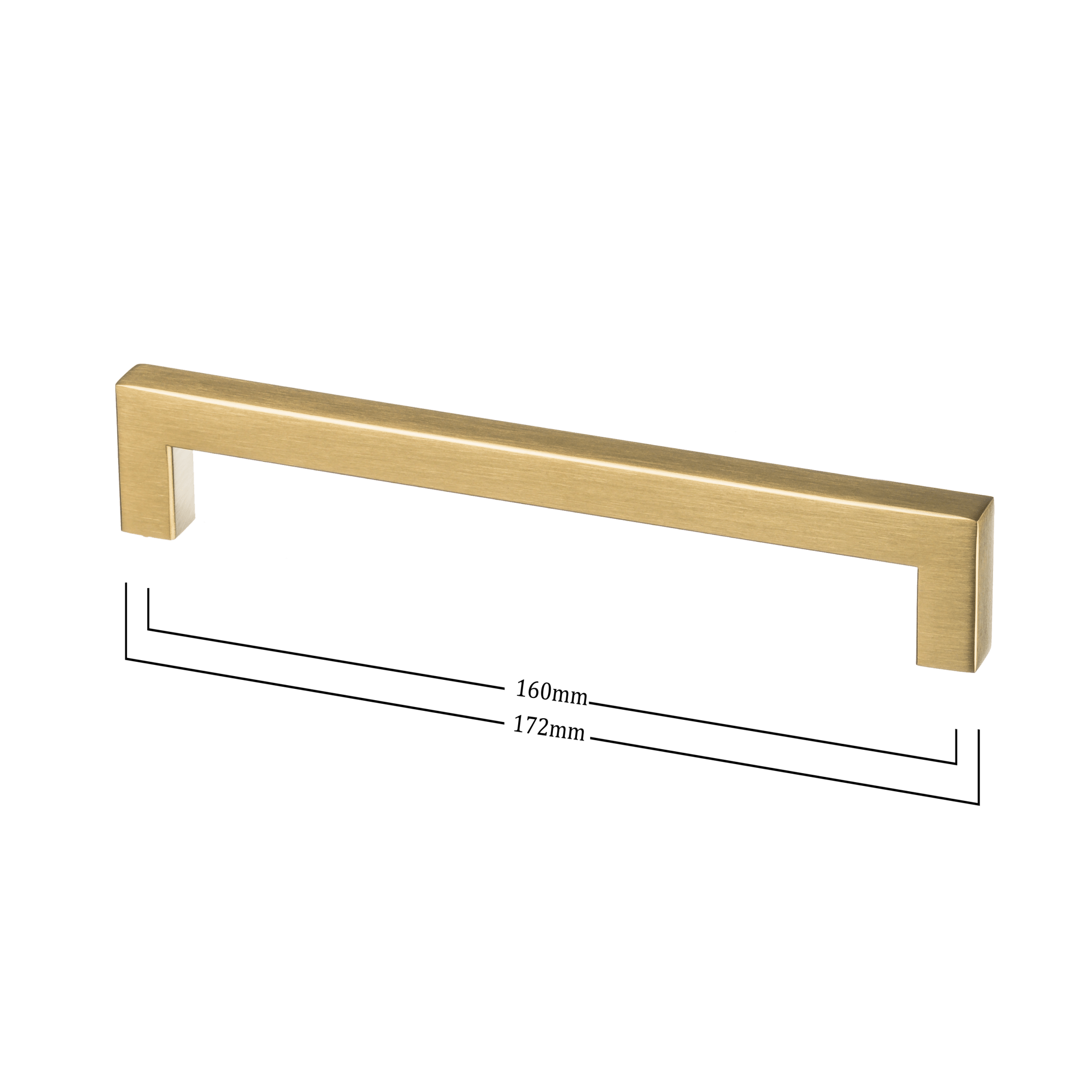 Ostiumhome Mat gouden handgreep in de maat 160/172 mm.