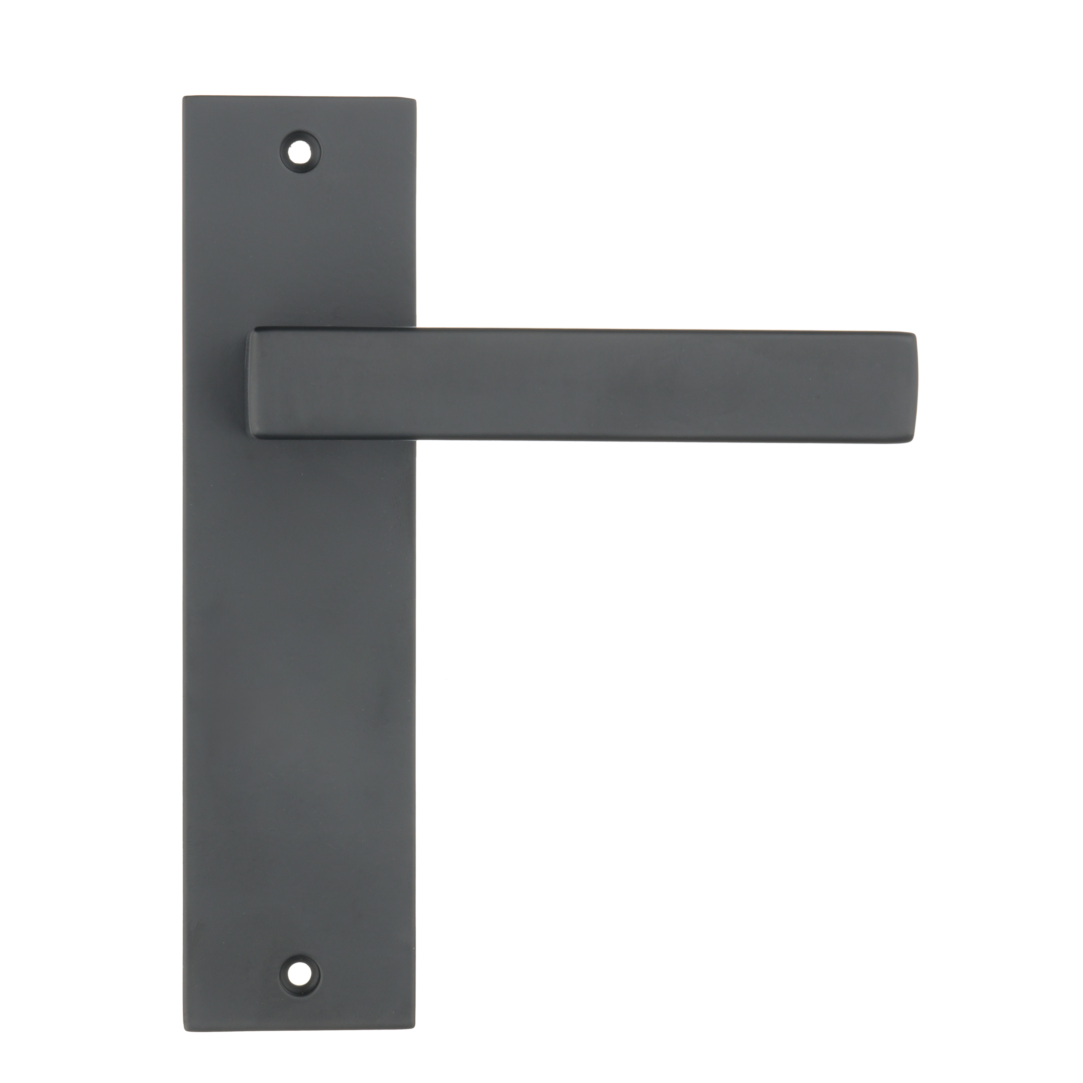 Ostiumhome® - Deurbeslag-  Deurklink op kort schild - Mat Zwart - Ravello