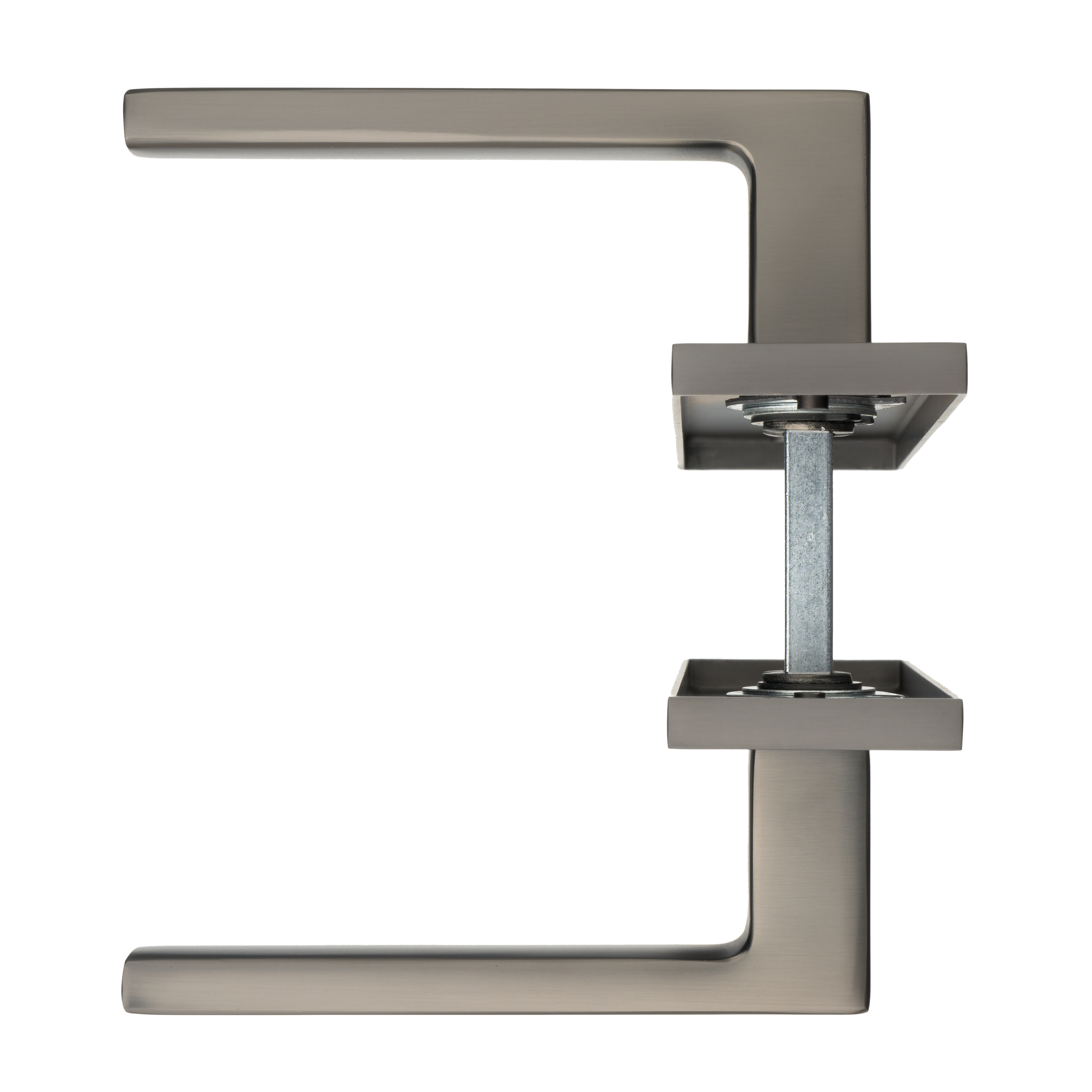 Ostiumhome® - Deurbeslag-  Deurklink op kort schild - Gun Metal - Novara
