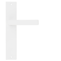 Lorto - Weißer Türgriff Gerade Langschild