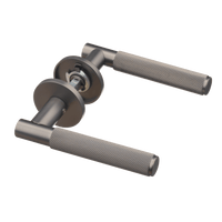 Basio - Türbeschlag Gun Metal - Diamantschliff