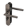 Torino - Deurklink met WC-slot Gun Metal - PC 63mm