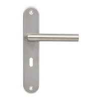 Volano - Edelstahl Türbeschlag Rundes Schlüsselloch Langschild - SL 56mm